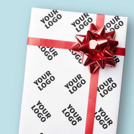 Uw Logo | eenvoudig afwisselend herhalingspatroon Cadeaupapier