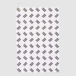Uw Logo | eenvoudig afwisselend herhalingspatroon Golfhanddoek