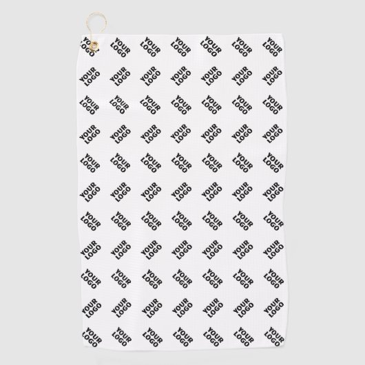 Uw Logo | eenvoudig afwisselend herhalingspatroon Golfhanddoek (Voorkant)