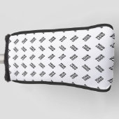 Uw Logo | eenvoudig afwisselend herhalingspatroon Golfheadcover (Voorkant)