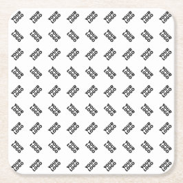 Uw Logo | eenvoudig afwisselend herhalingspatroon Kartonnen Onderzetters