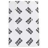 Uw Logo | eenvoudig afwisselend herhalingspatroon Medium Cadeauzakje (Voorkant)