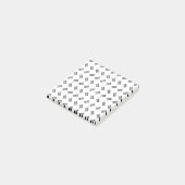 Uw Logo | eenvoudig afwisselend herhalingspatroon Post-it® Notes (Schuin)