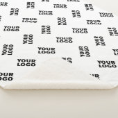 Uw Logo | eenvoudig afwisselend herhalingspatroon Sherpa Deken (3/4)