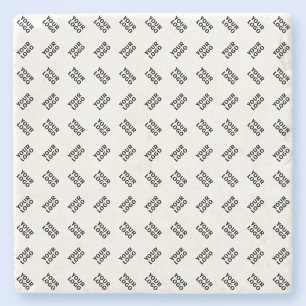 Uw Logo   eenvoudig afwisselend herhalingspatroon Stenen Onderzetter