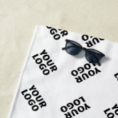 Uw Logo | eenvoudig afwisselend herhalingspatroon Strandlaken (In situ)