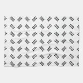 Uw Logo | eenvoudig afwisselend herhalingspatroon Theedoek (Horizontaal)