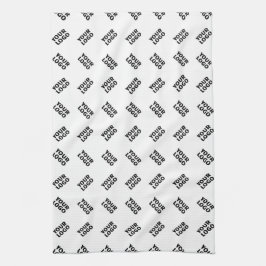 Uw Logo | eenvoudig afwisselend herhalingspatroon Theedoek