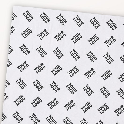 Uw Logo | eenvoudig afwisselend herhalingspatroon Tissuepapier