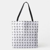 Uw Logo | eenvoudig afwisselend herhalingspatroon Tote Bag (Voorkant)