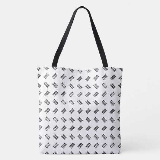 Uw Logo | eenvoudig afwisselend herhalingspatroon Tote Bag (Achterkant)