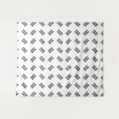 Uw Logo | eenvoudig afwisselend herhalingspatroon Wandkleed (Voorkant (horizontaal))