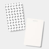 Uw Logo | Eenvoudig Alternerend Herhalend Patroon Badge (Voor- en achterkant)