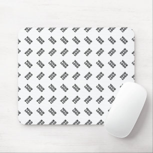 Uw Logo Eenvoudig Alternerend Herhalend Patroon Muismat
