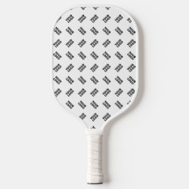 Uw Logo | Eenvoudig Alternerend Herhalend Patroon Pickleball Paddle