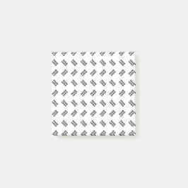 Uw Logo | Eenvoudig Alternerend Herhalend Patroon Post-it® Notes