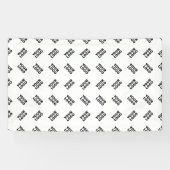 Uw Logo | Eenvoudig Alternerend Herhalend Patroon Spandoek (Horizontaal)