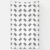 Uw Logo | Eenvoudig Alternerend Herhalend Patroon Spandoek (Verticaal)