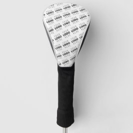 Uw logo eenvoudig herhalend diagonaal patroon golfheadcover