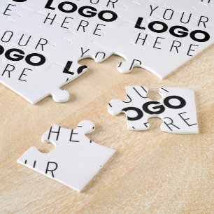 Uw logo eenvoudig herhalend diagonaal patroon legpuzzel