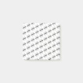Uw logo eenvoudig herhalend diagonaal patroon post-it® notes (Voorkant)