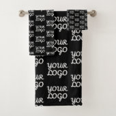 Uw Logo | Eenvoudig herhalend Logo-patroon Bad Handdoek (Insitu)