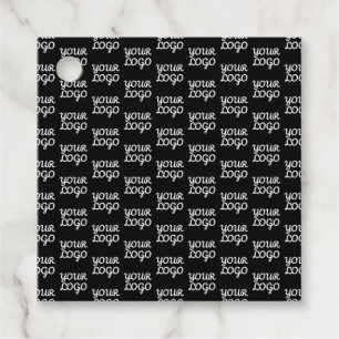 Uw Logo Eenvoudig herhalend Logo-patroon Bedankjes Labels