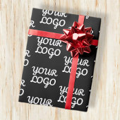 Uw Logo | Eenvoudig herhalend Logo-patroon Cadeaupapier