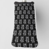 Uw Logo | Eenvoudig herhalend Logo-patroon Golfheadcover (Draai 90)