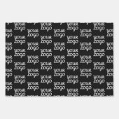 Uw Logo | Eenvoudig herhalend Logo-patroon Inpakpapier Vel (Voorkant)