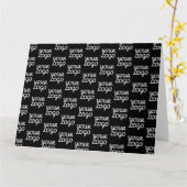 Uw Logo | Eenvoudig herhalend Logo-patroon Kaart (Gele Bloem)