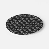 Uw Logo | Eenvoudig herhalend Logo-patroon Papieren Bordje (Gekanteld)