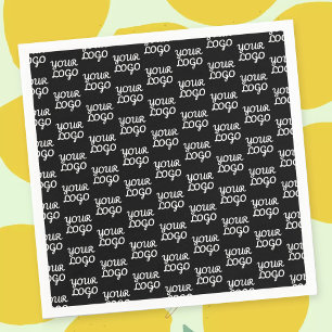 Uw Logo   Eenvoudig herhalend Logo-patroon Servet