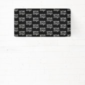 Uw logo | Eenvoudig herhalend logo patroon Spandoek (Insitu)