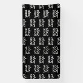 Uw logo | Eenvoudig herhalend logo patroon Spandoek (Verticaal)