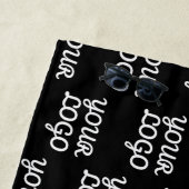 Uw Logo | Eenvoudig herhalend Logo-patroon Strandlaken (In situ)