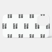 Uw Logo Eenvoudig Herhalend Logo | Wit Case-Mate iPhone Case (Achterkant (horizontaal))