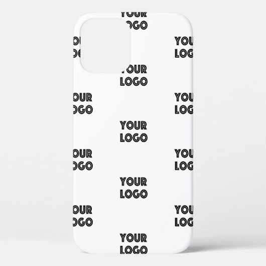Uw Logo Eenvoudig Herhalend Logo | Wit Case-Mate iPhone Case (Achterkant)