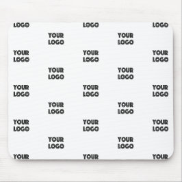 Uw Logo Eenvoudig Herhalend Logo | Wit Muismat