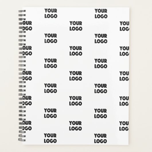 Uw Logo Eenvoudig Herhalend Logo | Wit Planner (Voorkant)