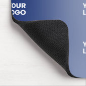 Uw Logo Eenvoudige Herhalende Logo Navy Blue Gradi Muismat (Hoek)