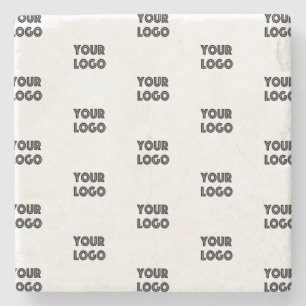 Uw Logo eenvoudige herhalende Logo Stenen Onderzetter