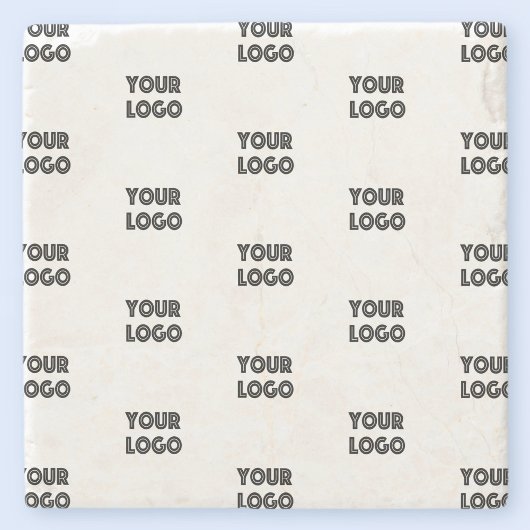 Uw Logo eenvoudige herhalende Logo Stenen Onderzetter