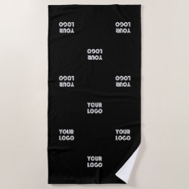 Uw Logo Eenvoudige Herhalende Logo | V1 Strandlaken