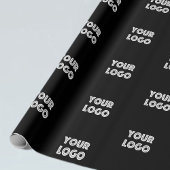 Uw Logo | Eenvoudige Herhalende Logo Vervanging Cadeaupapier