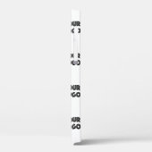 Uw Logo eenvoudige herhalende Logo | wit Case-Mate iPhone Case (Achterkant / Links)