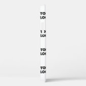 Uw Logo eenvoudige herhalende Logo | wit Case-Mate iPhone Case (Achterkant / Rechts)