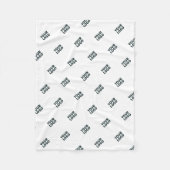 Uw Logo eenvoudige herhalende Logo | wit Fleece Deken (Voorkant)