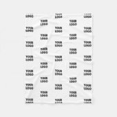 Uw Logo eenvoudige herhalende Logo | wit Fleece Deken (Voorkant)