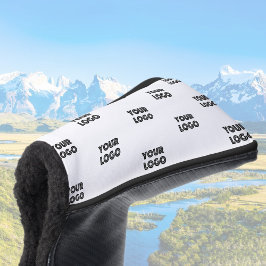 Uw Logo eenvoudige herhalende Logo | wit Golfheadcover